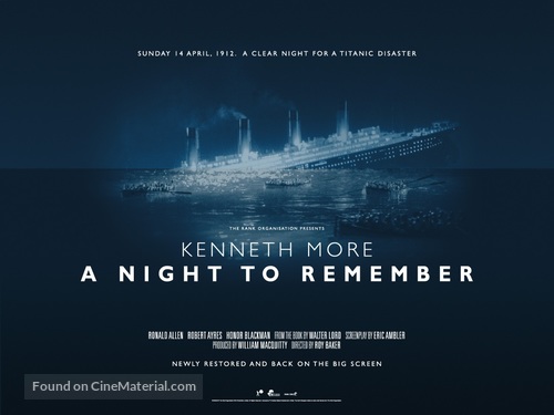 A Night to Remember - British Movie Poster