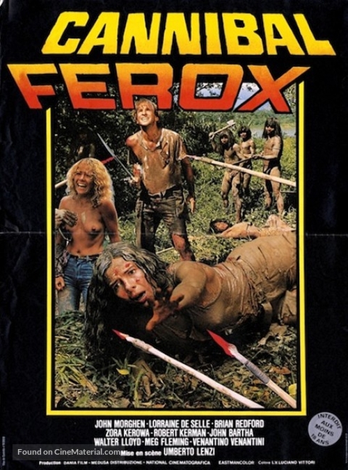 Cannibal ferox - French Movie Poster