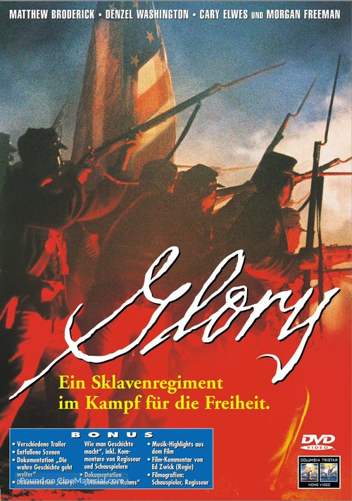 Glory - Swiss DVD movie cover
