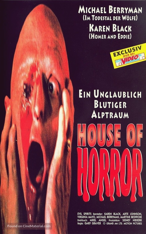 Evil Spirits - German VHS movie cover