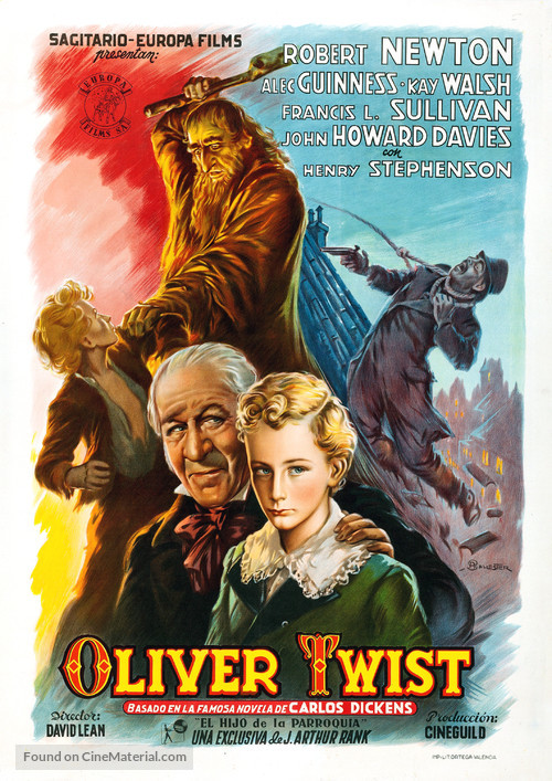 Oliver Twist - Spanish Movie Poster