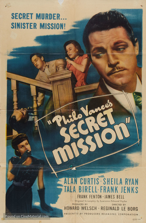 Philo Vance&#039;s Secret Mission - Movie Poster