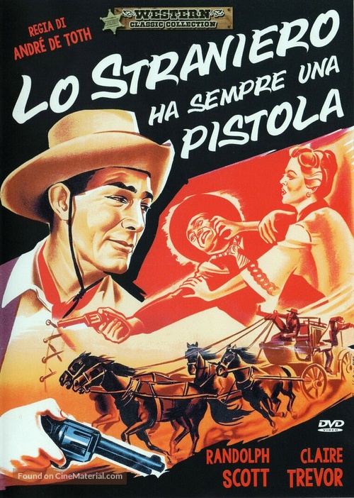 The Stranger Wore a Gun - Italian DVD movie cover