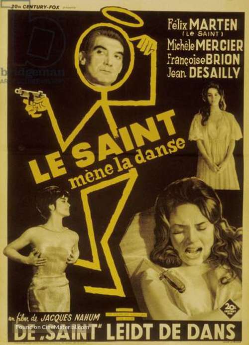 Le Saint m&egrave;ne la danse - Belgian Movie Poster