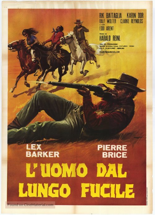 Winnetou und Shatterhand im Tal der Toten - Italian Movie Poster