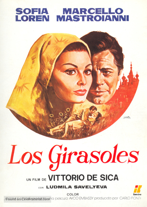 I girasoli - Spanish Movie Poster