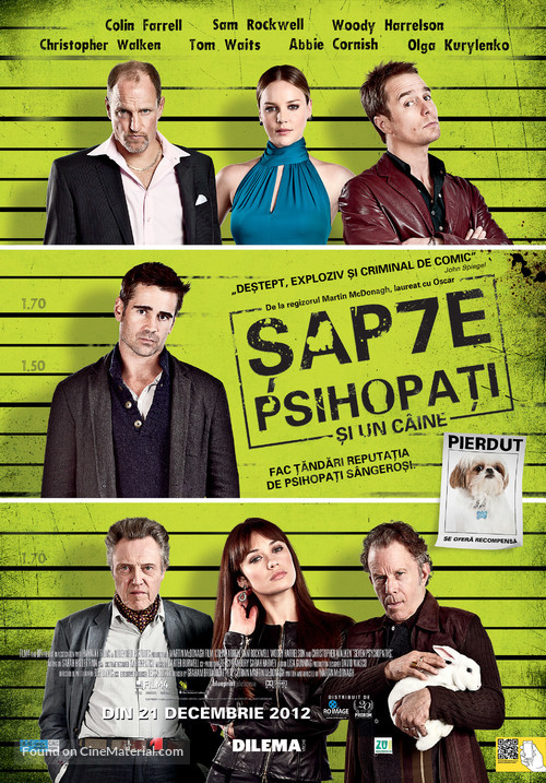 Seven Psychopaths - Romanian Movie Poster