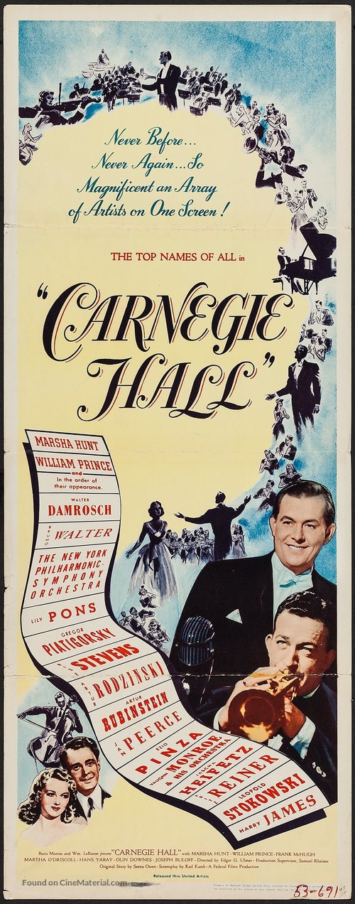 Carnegie Hall - Movie Poster