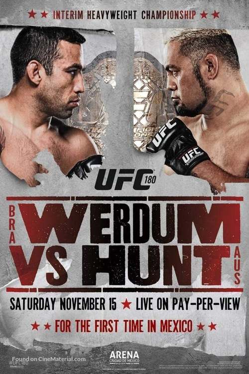 UFC 180: Werdum vs. Hunt - Movie Poster