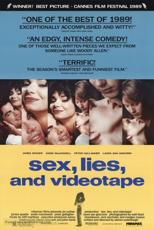 Sex, Lies, and Videotape - Movie Poster