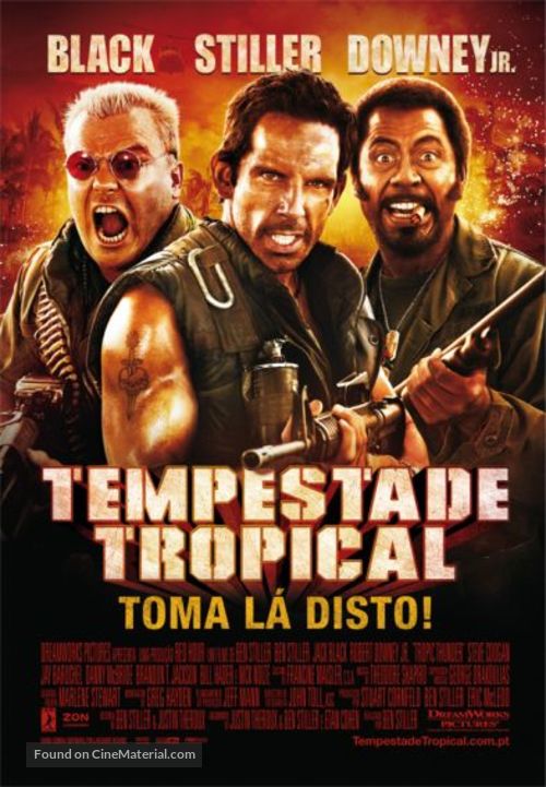Tropic Thunder - Portuguese Movie Poster