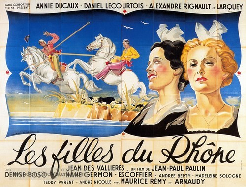 Les filles du Rh&ocirc;ne - French Movie Poster