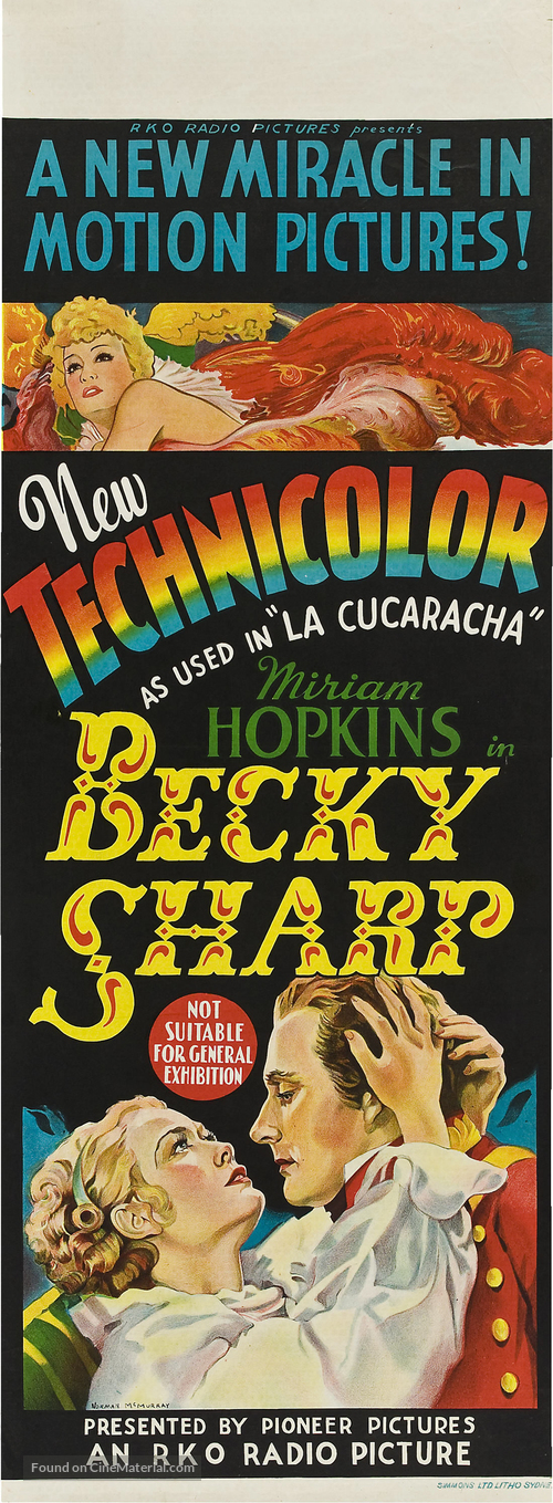 Becky Sharp - Australian Movie Poster