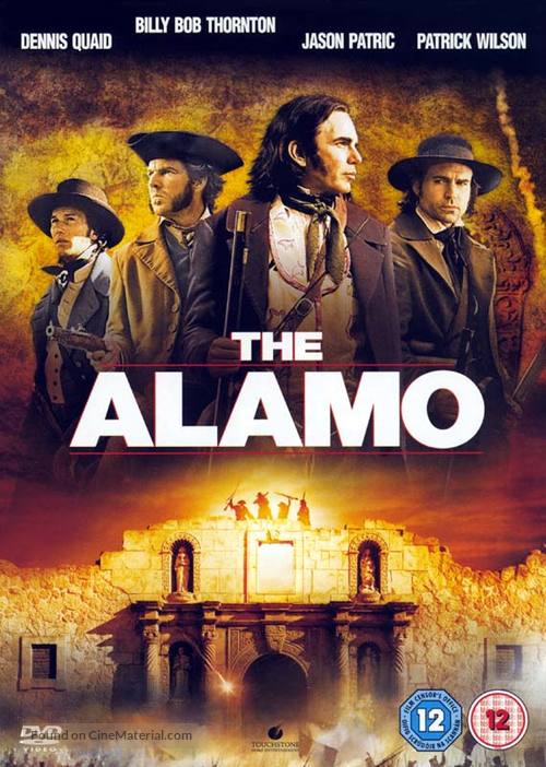 The Alamo - British DVD movie cover