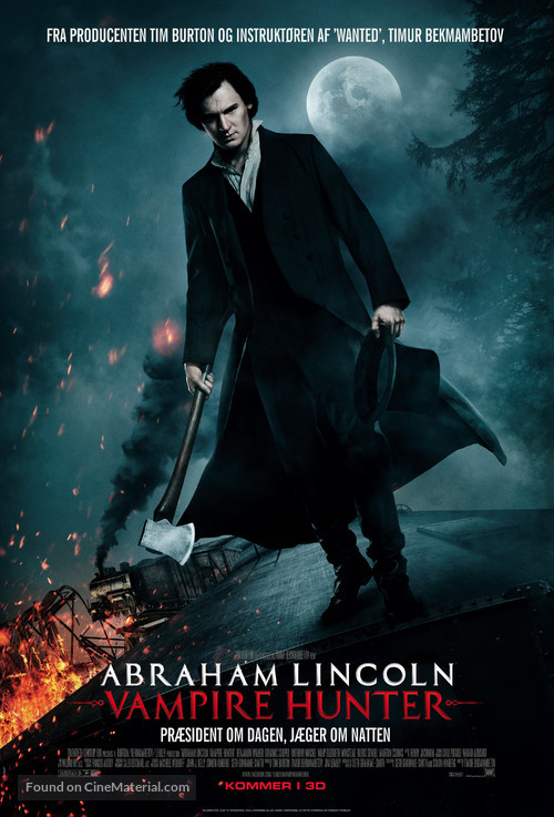 Abraham Lincoln: Vampire Hunter - Danish Movie Poster