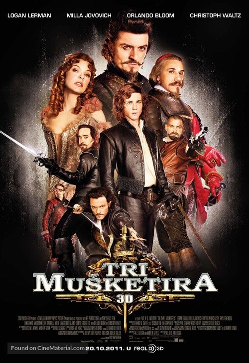 The Three Musketeers - Croatian Movie Poster