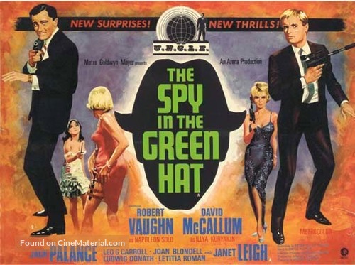 The Spy in the Green Hat - British Movie Poster