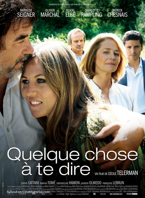 Quelque chose &agrave; te dire - French Movie Poster