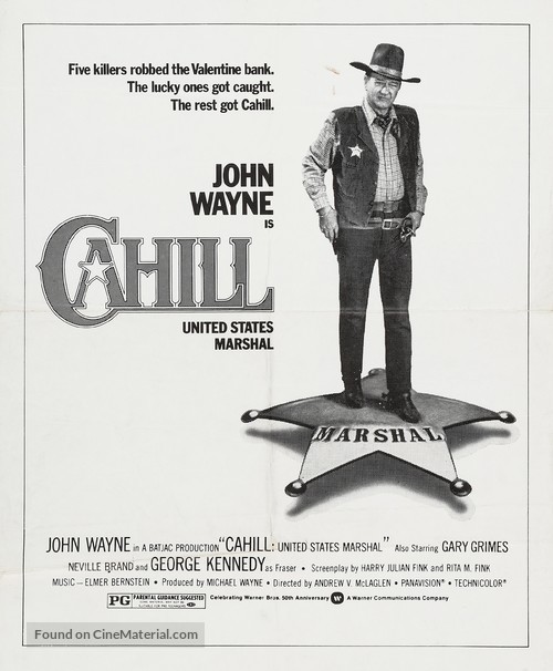 Cahill U.S. Marshal - Movie Poster