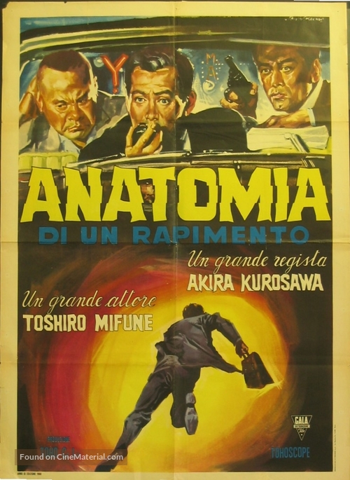 Tengoku to jigoku - Italian Movie Poster