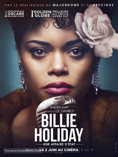 The United States vs. Billie Holiday - French Movie Poster