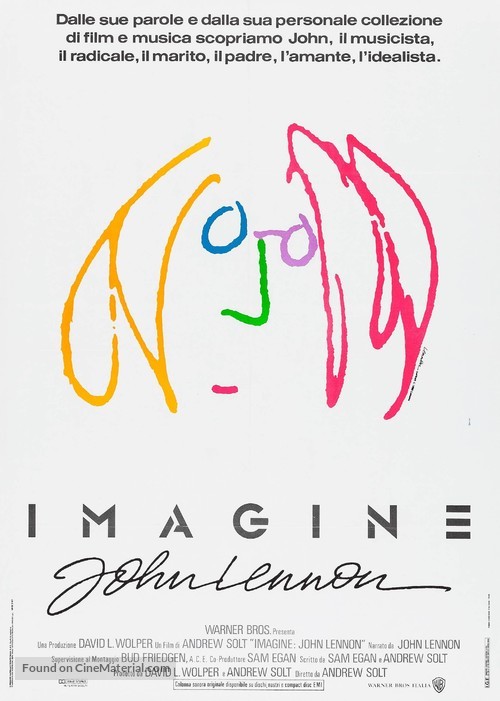 Imagine: John Lennon - Italian Movie Poster