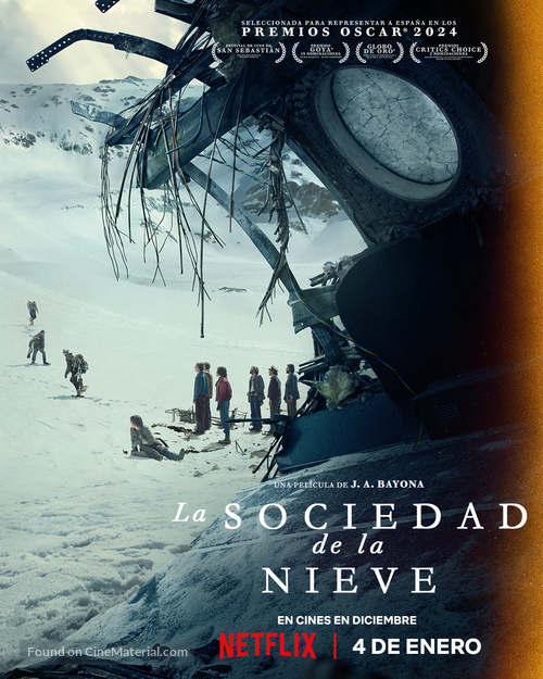 La sociedad de la nieve - Spanish Movie Poster