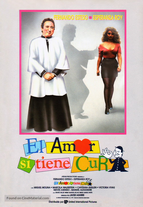 El amor s&iacute; tiene cura - Spanish Movie Poster