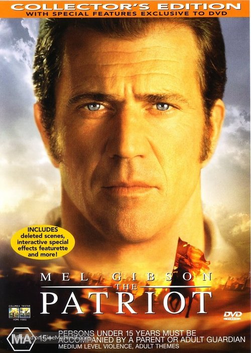 The Patriot - Australian DVD movie cover