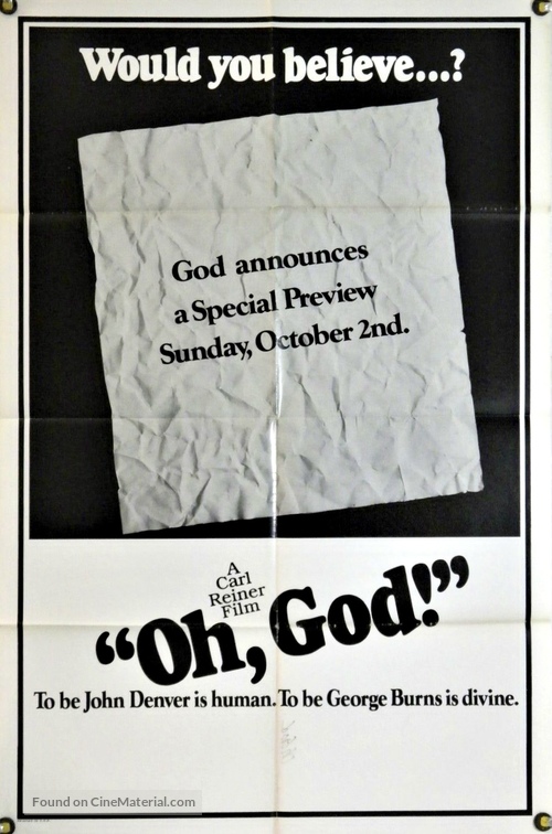 Oh, God! - Movie Poster