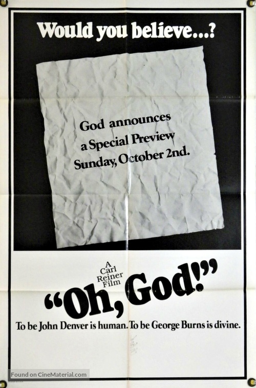 Oh, God! - Movie Poster