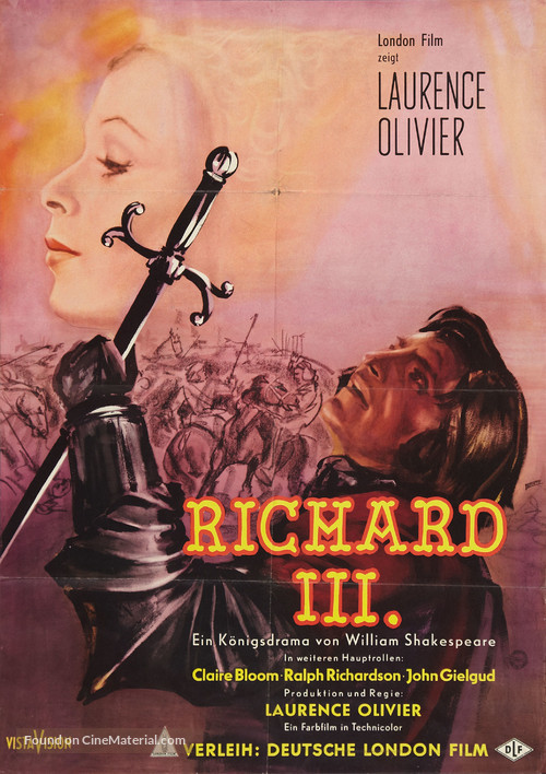 Richard III - German Movie Poster