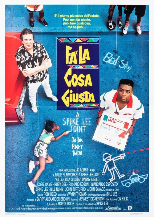 Do The Right Thing - Italian Movie Poster