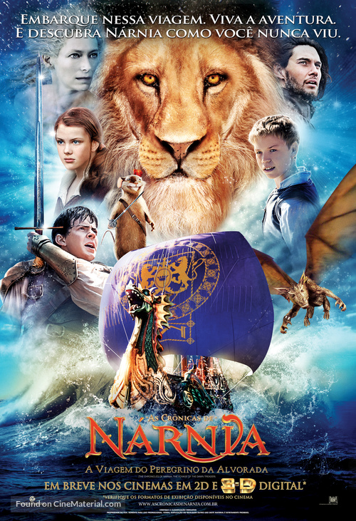 The Chronicles of Narnia: The Voyage of the Dawn Treader - Brazilian Movie Poster