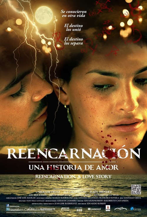 Reencarnaci&oacute;n: Una historia de amor - Mexican Movie Poster