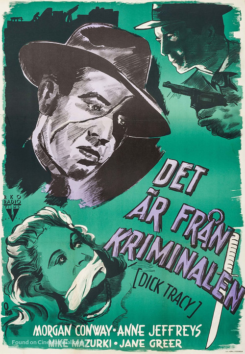 Dick Tracy - Swedish Movie Poster