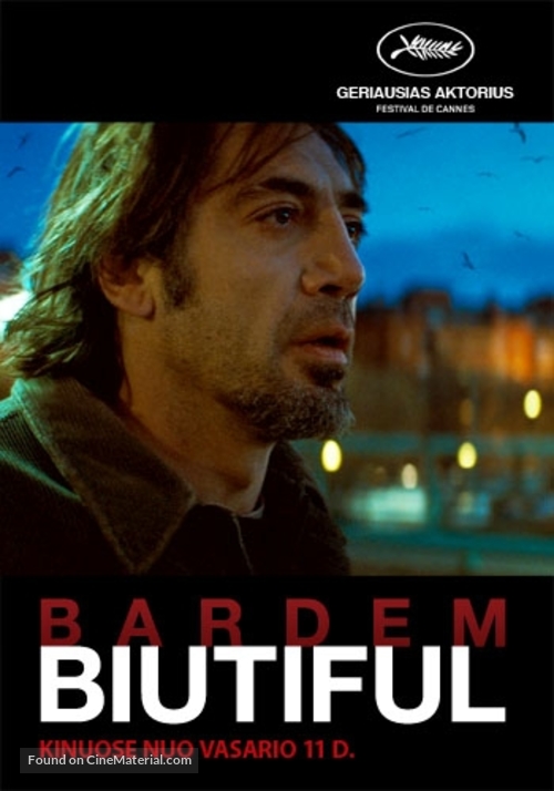 Biutiful - Lithuanian Movie Poster