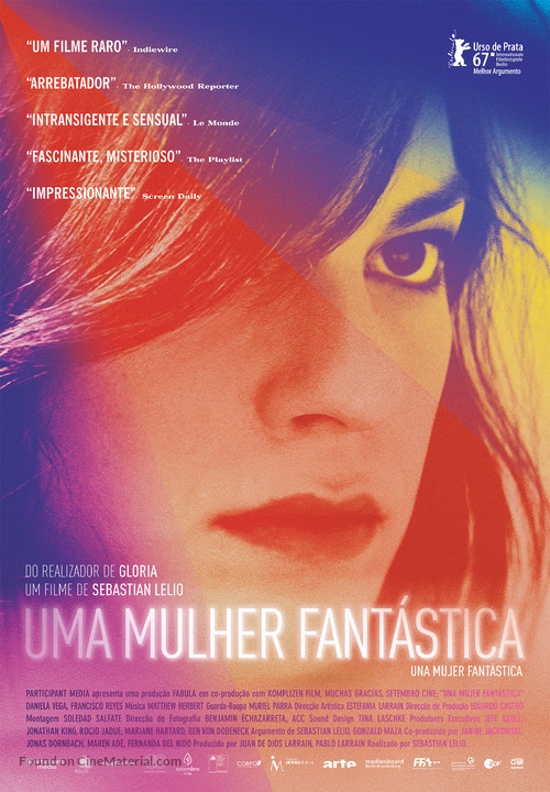 Una mujer fant&aacute;stica - Portuguese Movie Poster