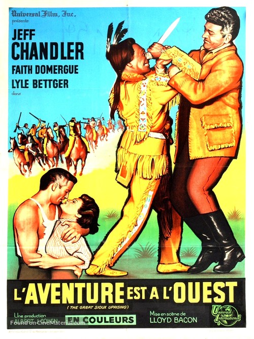 The Great Sioux Uprising - French Movie Poster