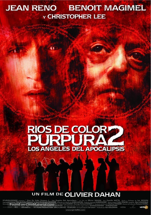 Crimson Rivers 2 - Spanish Movie Poster
