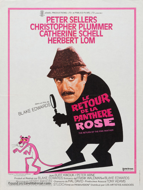 The Return of the Pink Panther - French Movie Poster