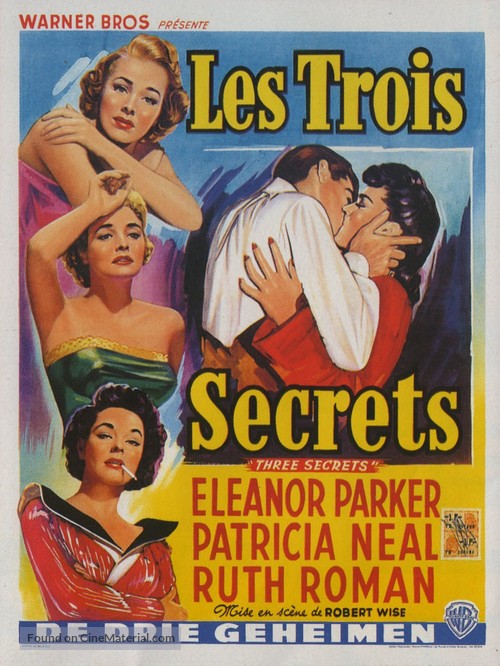Three Secrets - Belgian Movie Poster