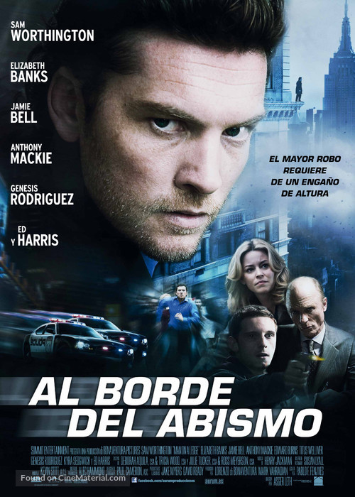 Man on a Ledge - Spanish Movie Poster