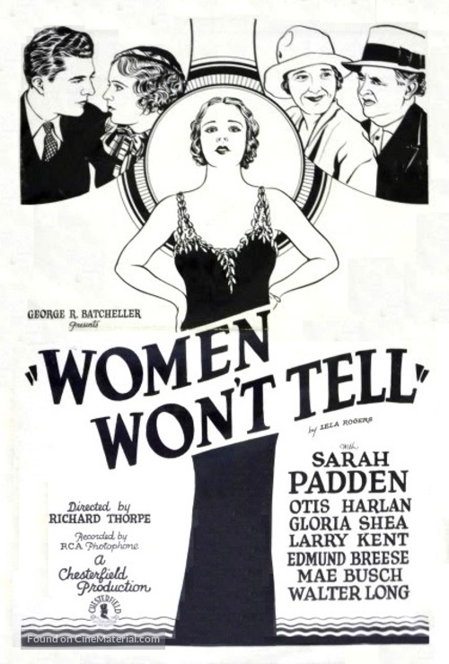Women Won&#039;t Tell - Movie Poster