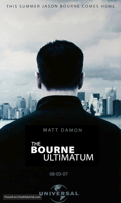 The Bourne Ultimatum - Movie Poster