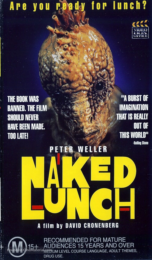 Naked Lunch - Australian VHS movie cover