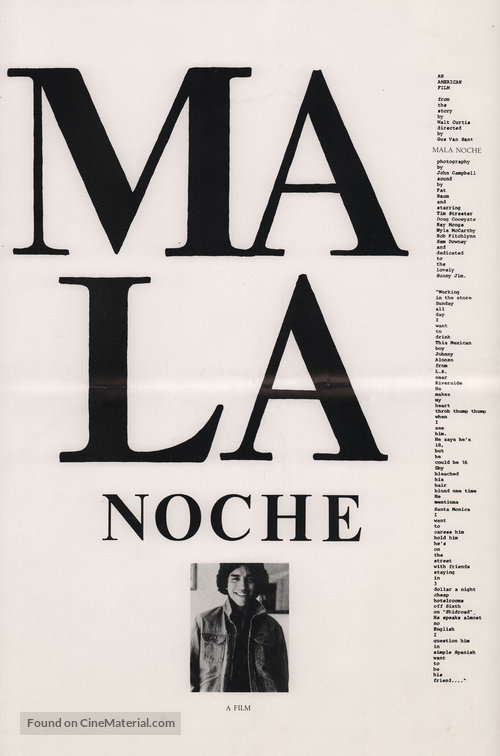 Mala Noche - Movie Poster