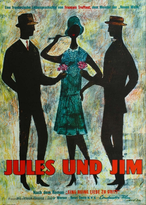 Jules Et Jim - German Movie Poster