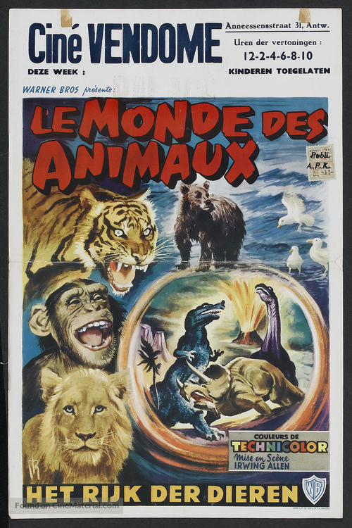 The Animal World - Belgian Movie Poster