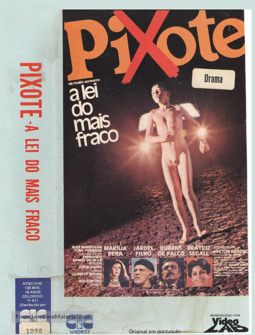 Pixote: A Lei do Mais Fraco - Brazilian Movie Cover